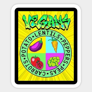 Vegans 2 Sticker